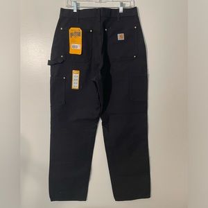 Carhartt Double Knee Loose Fit Pants Black Sz 34x32